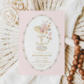 Parels en Prosecco Roze Vrijgezellenfeest Kaart