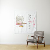 Parels en Prosecco Roze Vrijgezellenfeest Wandkleed (In Situ (horizontaal))