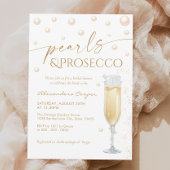 Parels en Prosecco Thema Vrijgezellenfeest Kaart