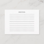 Parels en Prosecco thema Vrijgezellenfeest Recept Informatiekaartje (Achterkant)