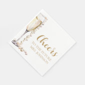 Parels en Prosecco Toekomst Mrs Vrijgezellenfeest Servet (Hoek)