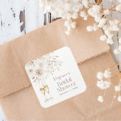 Parels en Prosecco Vierkante Sticker