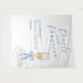 Parels en Prosecco | Vrijgezellenfeest achtergrond Wandkleed (Voorkant (horizontaal))