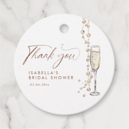 Parels en Prosecco Vrijgezellenfeest Bedankjes Labels