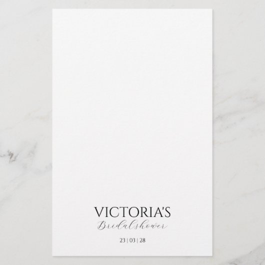 Parels en Prosecco Vrijgezellenfeest Bingo Spel Flyer (Achterkant)