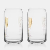 Parels en Prosecco Vrijgezellenfeest Blikvorm Glas (Links)