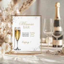 Parels en Prosecco Vrijgezellenfeest, Bridal Brunc Acryl Bord