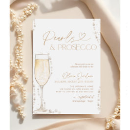 Parels en Prosecco Vrijgezellenfeest, Bridal Brunc Kaart
