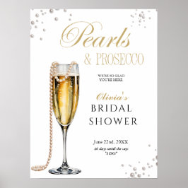 Parels en Prosecco Vrijgezellenfeest, Bridal Brunc Poster