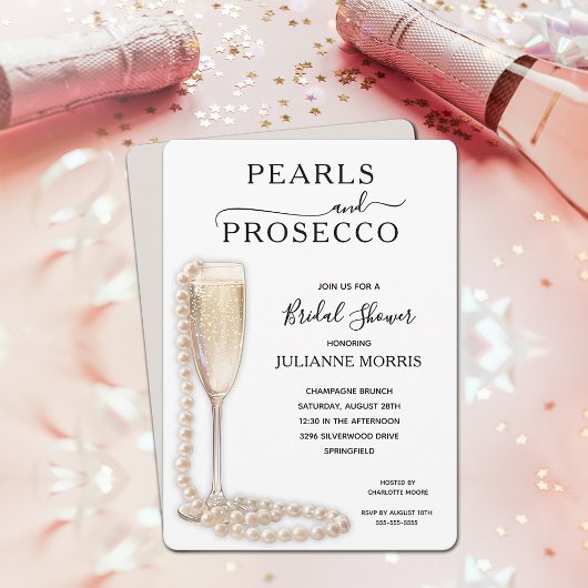 Parels en Prosecco Vrijgezellenfeest Brunch & Bubb Kaart
