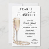 Parels en Prosecco Vrijgezellenfeest Brunch & Bubb Kaart (Voorkant)