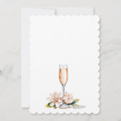 Parels en Prosecco Vrijgezellenfeest brunch Kaart (Achterkant)