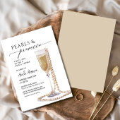 Parels en Prosecco Vrijgezellenfeest Champagne Kaart