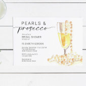 Parels en Prosecco Vrijgezellenfeest Custom Minima Kaart