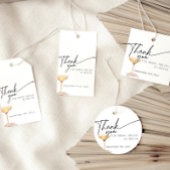 Parels en Prosecco Vrijgezellenfeest Dank u Bedankjes Labels