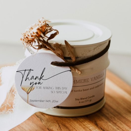 Parels en Prosecco Vrijgezellenfeest Dank u Bedankjes Labels