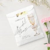 Parels en Prosecco Vrijgezellenfeest Dank u Bedankzakje (Gezegeld)