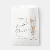 Parels en Prosecco Vrijgezellenfeest Dank u Bedankzakje (Voorkant)