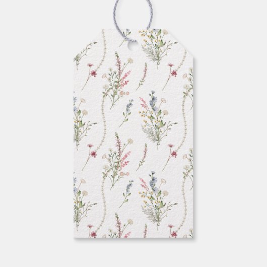 Parels en Prosecco Vrijgezellenfeest Dank u Cadeaulabel (Achterkant)