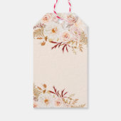 Parels en Prosecco Vrijgezellenfeest Dank u Cadeaulabel (Achterkant)