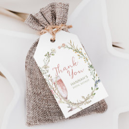 Parels en Prosecco Vrijgezellenfeest Dank u Cadeaulabel