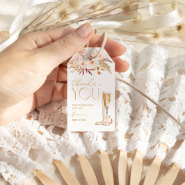 Parels en Prosecco Vrijgezellenfeest Dank u Cadeaulabel