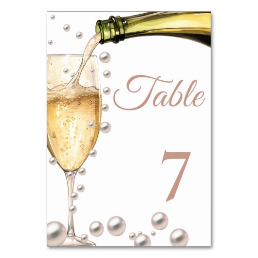 Parels en Prosecco Vrijgezellenfeest Datum ideeën  Kaart (Voorkant)