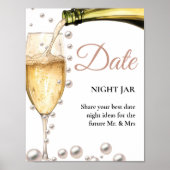 Parels en Prosecco Vrijgezellenfeest Datum ideeën  Poster (Voorkant)