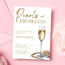 Parels en prosecco vrijgezellenfeest elegant
