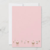 Parels en prosecco vrijgezellenfeest elegant kaart (Achterkant)