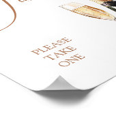 Parels en Prosecco Vrijgezellenfeest Favors Poster (Hoek)