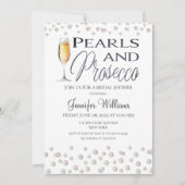 Parels en Prosecco Vrijgezellenfeest Foto Kaart (Voorkant)