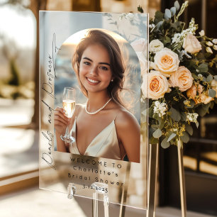 Parels en Prosecco Vrijgezellenfeest foto Welkom Acryl Bord