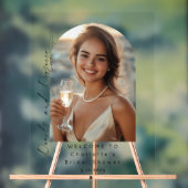 Parels en Prosecco Vrijgezellenfeest foto Welkom Acryl Bord (Neutraal)