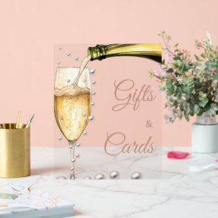 Parels en Prosecco Vrijgezellenfeest geschenken & Acryl Bord