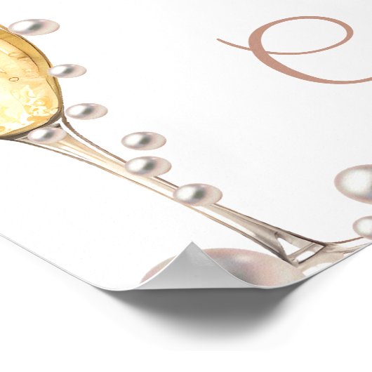 Parels en Prosecco Vrijgezellenfeest geschenken &  Poster (Hoek)