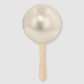 Parels en prosecco vrijgezellenfeest gunst handwaaier (Achterkant)