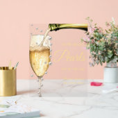 Parels en Prosecco Vrijgezellenfeest Hoeveel Parel Acryl Bord (Huwelijk)