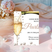 Parels en Prosecco Vrijgezellenfeest Hoeveel Parel Reclamebord Met Voetstuk