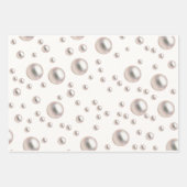 Parels en Prosecco Vrijgezellenfeest Inpakpapier Vel (Voorkant)