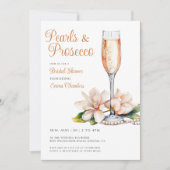 Parels en Prosecco Vrijgezellenfeest Kaart (Voorkant)