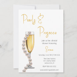 Parels en Prosecco Vrijgezellenfeest Kaart