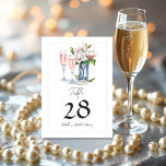 Parels en Prosecco Vrijgezellenfeest Kaart<br><div class="desc">Voeg een vleugje elegantie toe aan uw Pearls en Prosecco-vrijgezellenfeest met deze prachtige tafelnummerkaarten. Met een chique waterverf ontwerp van roze champagneglazen, magnolia bloemen, en delicate parels, deze kaarten helpen begeleiden de gasten naar hun stoelen, terwijl het aanvullen van uw verfijnde thema. Perfect voor het creëren van een gepolijste en...</div>