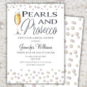 Parels en Prosecco Vrijgezellenfeest Kaart