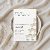 Parels en Prosecco Vrijgezellenfeest Kaart