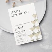 Parels en Prosecco Vrijgezellenfeest Kaart