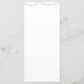 Parels en Prosecco Vrijgezellenfeest Menu (Achterkant)