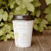 Parels en Prosecco Vrijgezellenfeest papieren beke Papieren Bekers