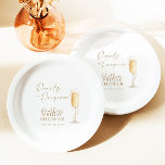 Parels en Prosecco Vrijgezellenfeest Papieren Bordje<br><div class="desc">Parels en Prosecco Vrijgezellenfeest Paper Borden Deze tijdloze Pearls en Prosecco Vrijgezellenfeest Paper Borden zijn voorzien van waterverf parels en een champagnefluit, een perfecte manier om uw speciale dag te accentueren! Eenvoudig de meeste bewoordingen aanpassen aan uw evenement! Tekstkleuren zijn volledig bewerkbaar >>> klik op de knop "Bewerken met behulp...</div>