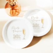 Parels en Prosecco Vrijgezellenfeest Papieren Bordje